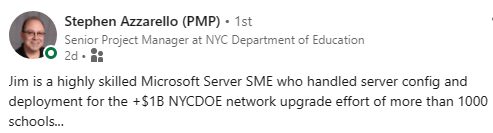 Recognized as a highly skilled Microsoft Server SME-Image-Alternative-Text